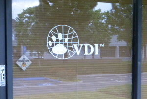 White Vinyl Window Graphic