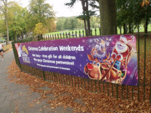 school fence banner