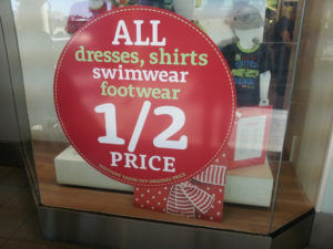 Window sale sign