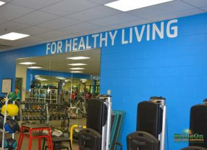 Gym wall graphics