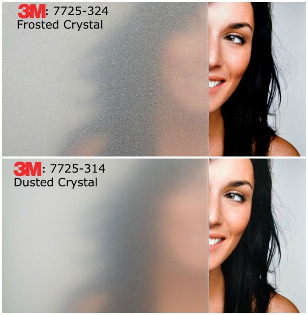 Renton, WA Dusted VS Frosted Vinyl